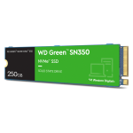 wdc wd green disque dur interne sn350 250gb pcie m.2 nvme ssd . (wds250g2g0c)