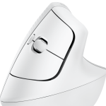 logitech lift vertical ergonomic mouse off white/pale grey 2.4ghz/bt 12m . (910 006475)
